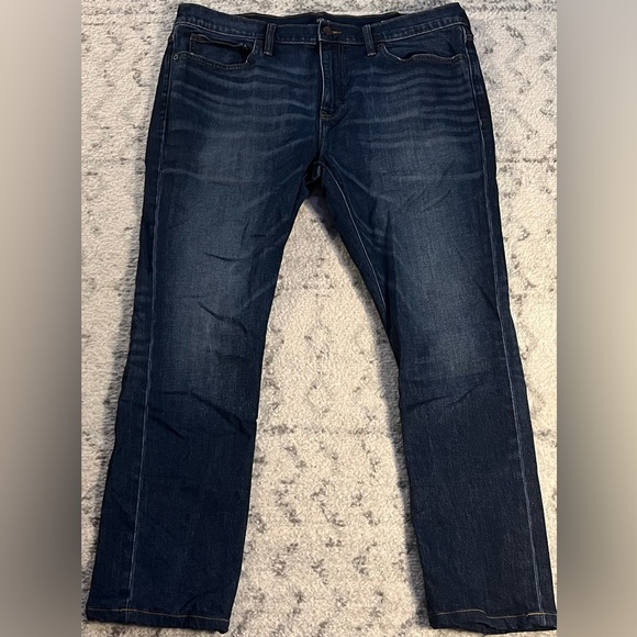 J. Crew slim straight dark wash jeans - Picture 1 of 3